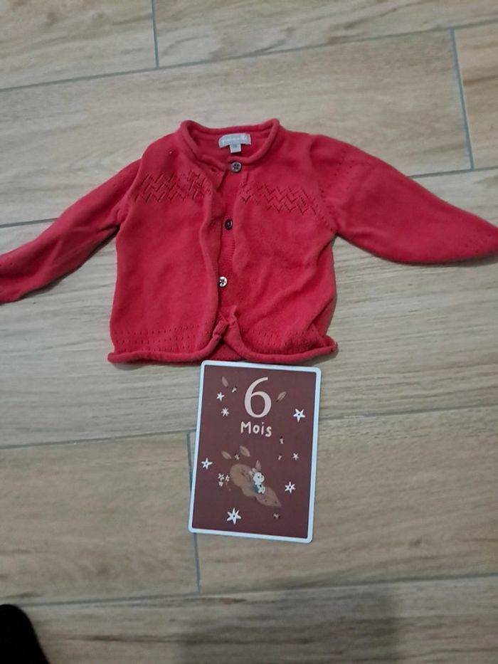 Gilet grain de blé 6 mois