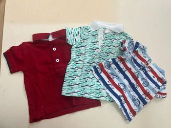 Lot 6 mois t shirts et polos