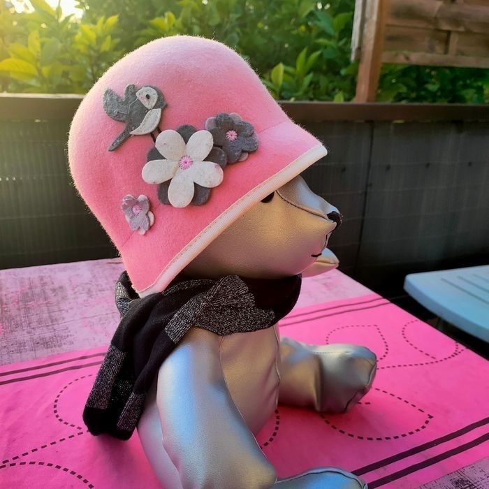 Chapeau et écharpe fille 4/6 ans hm - photo numéro 2