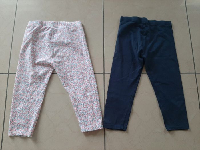 2 leggings 3/4 8 ans - photo numéro 2