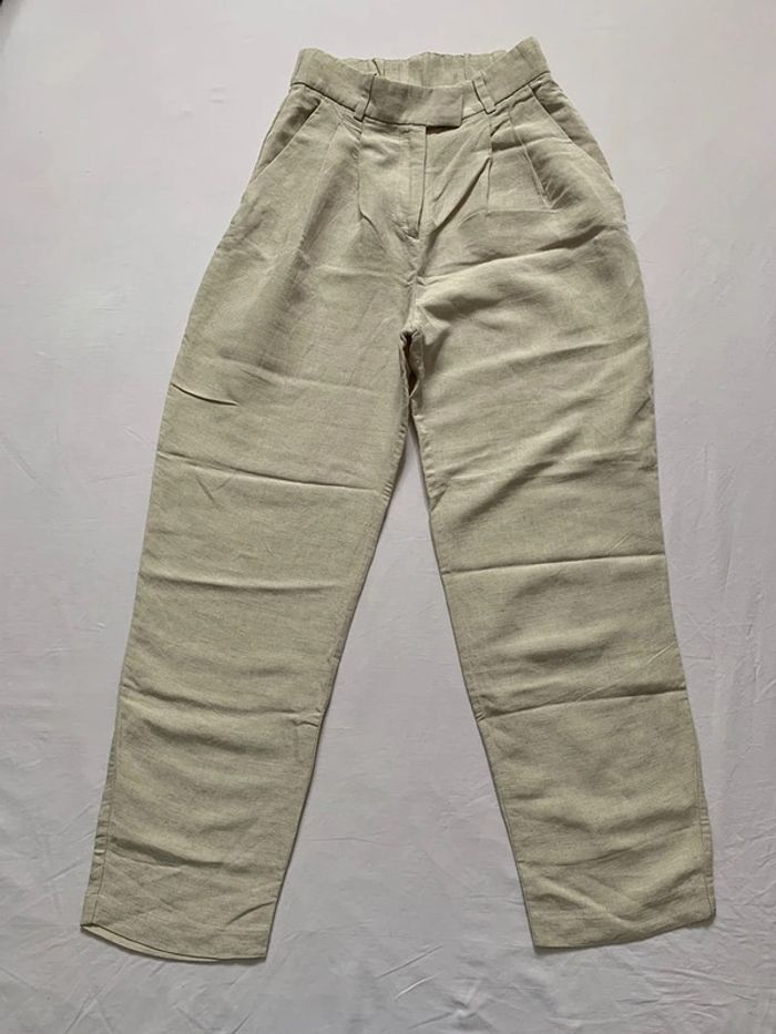pantalon H&m crème taille S - photo numéro 4