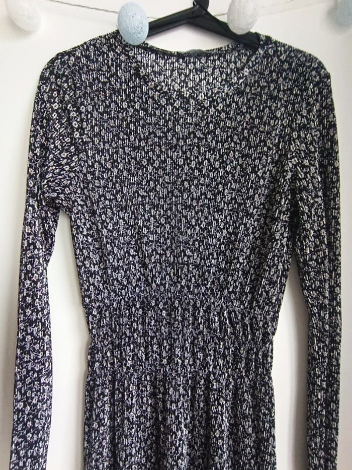 Robe longue fleurie texture crêpe Zara Taille S Neuf - photo numéro 2