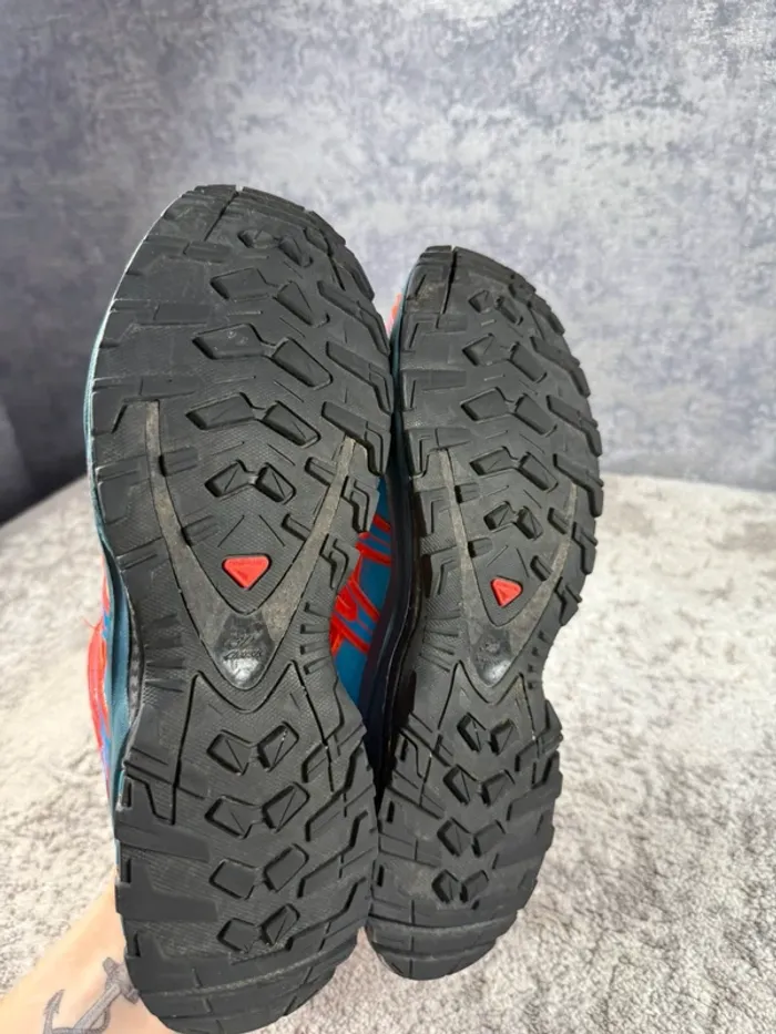 Salomon XA Pro 3D - Trekking Shoes - Orange & Blue - photo numéro 9