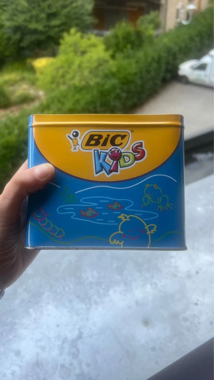 Boîte en métal vide BIC rangement - photo numéro 4