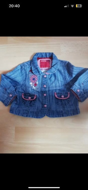 Veste en jean fille