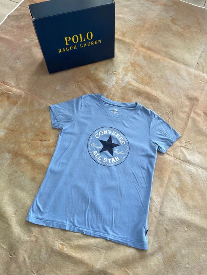 T-shirt converse, Bleu M,Femme (1042)