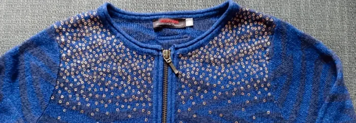 Gilet zip fantaisie strass Catimini 8 ans - photo numéro 2
