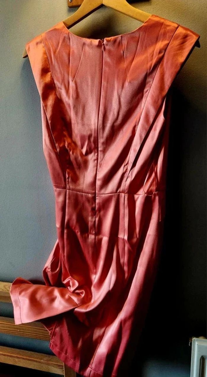 Robe satinée corail Naf Naf - photo numéro 4