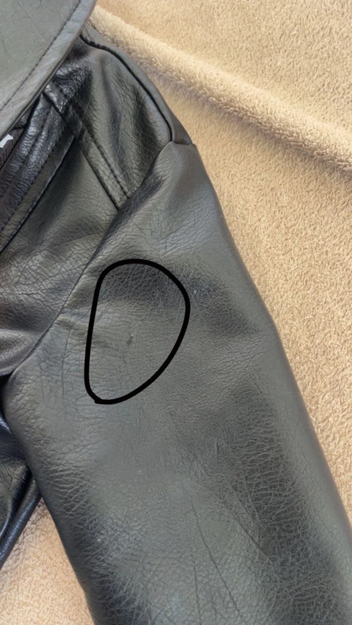 Veste en cuir fille 3ans - photo numéro 4