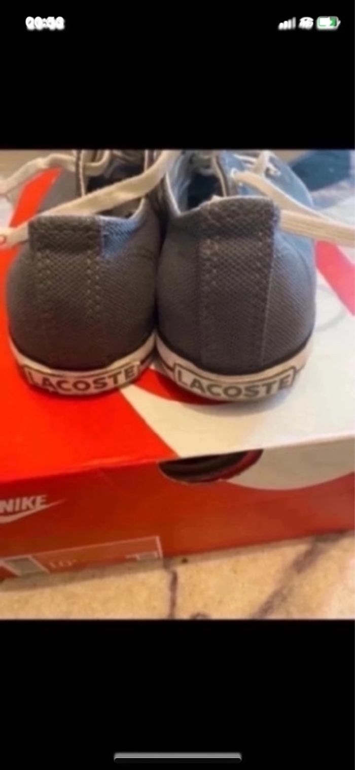 Basket  lacoste grise taille 39 - photo numéro 5