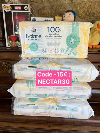 Couche Biolane taille 4 : 176 couches