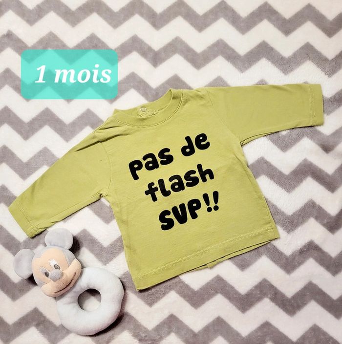 Tee-shirt manches longues 1 mois Kimbaloo
