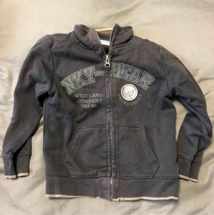 Gilet zippé La Halle 4 ans noir