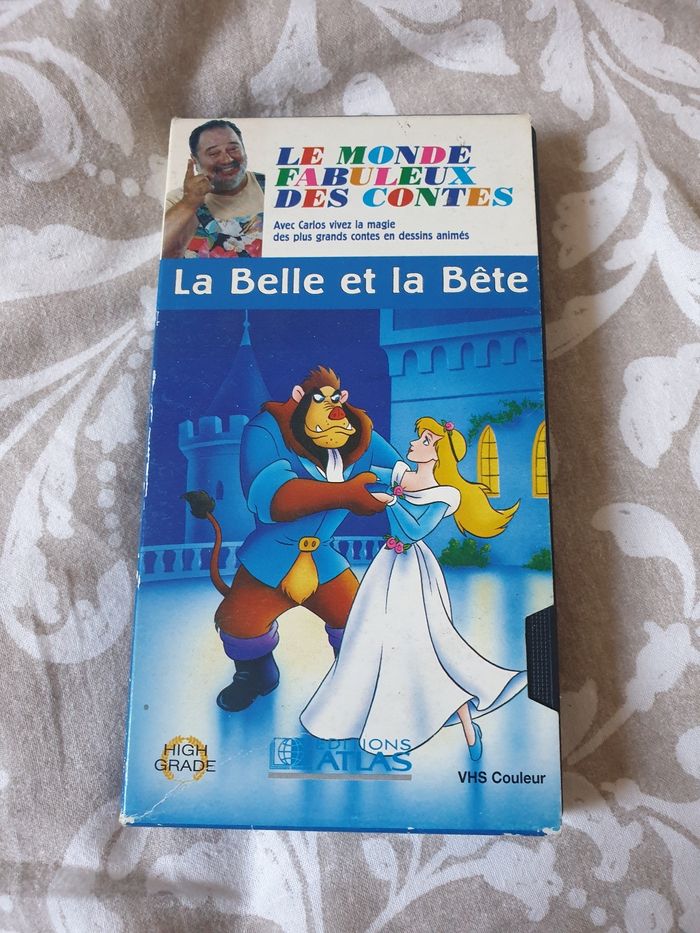 VHS la belle et la bête Editions Atlas Beebs