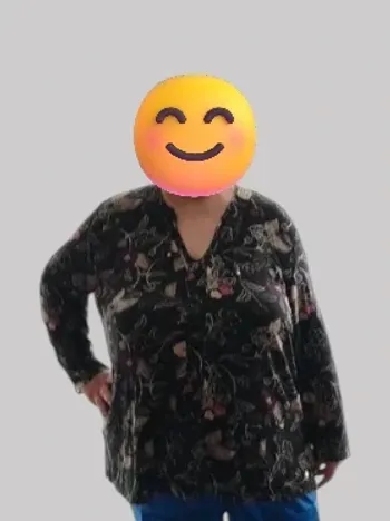 Tunique fluide noire imprimée No Limit 56