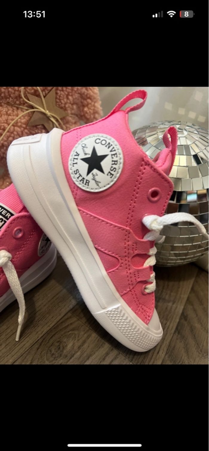Converse rose fille - photo numéro 4