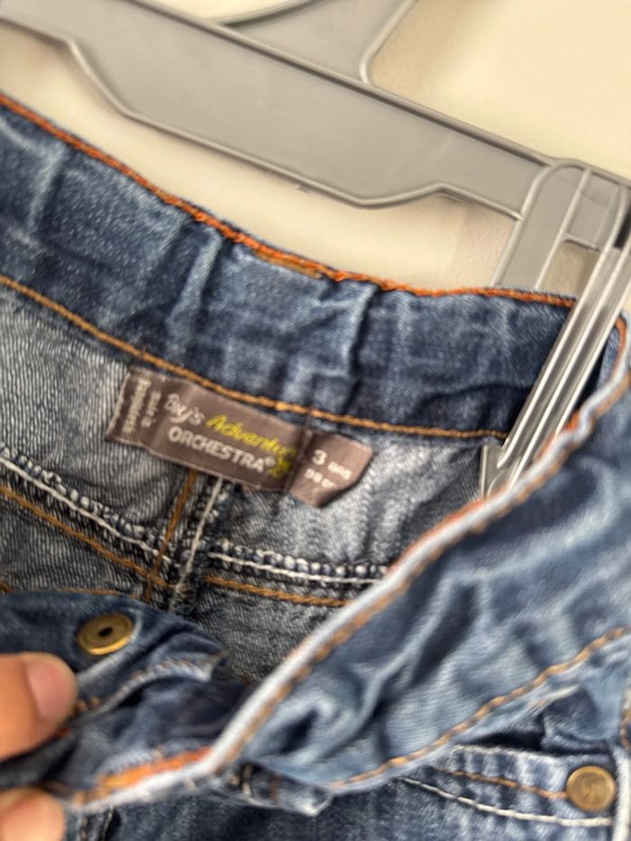👖jeans - garçon - 3 ans orchestra - 98 cm - boy’s adventure - très bon état- 100%coton - photo numéro 7