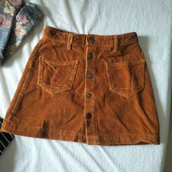 Jupe velours côtelé