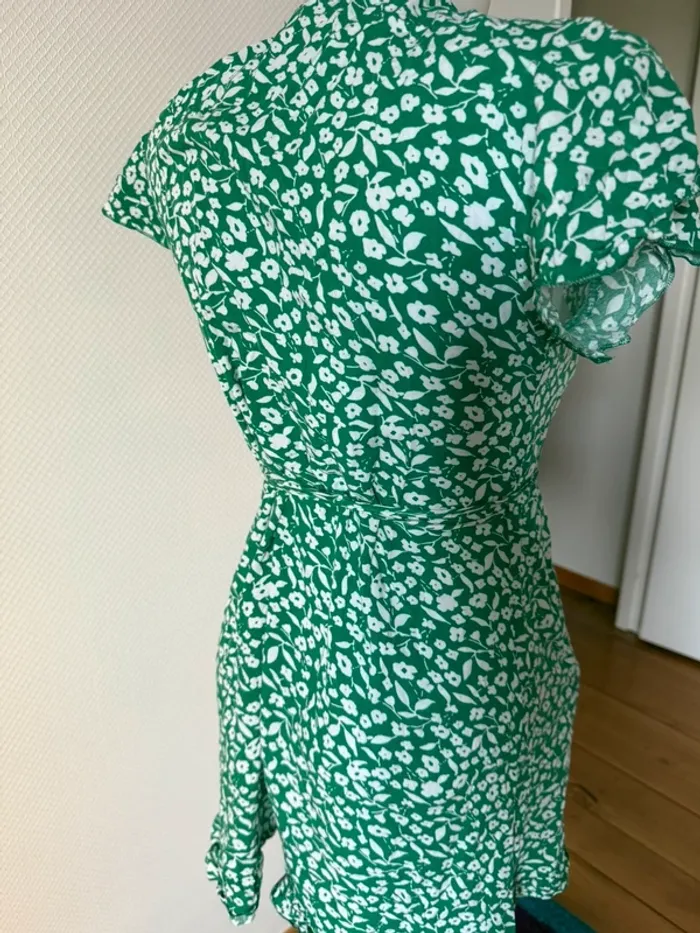 Robe d’été en très bon état verte taille S flamantrose - photo numéro 7