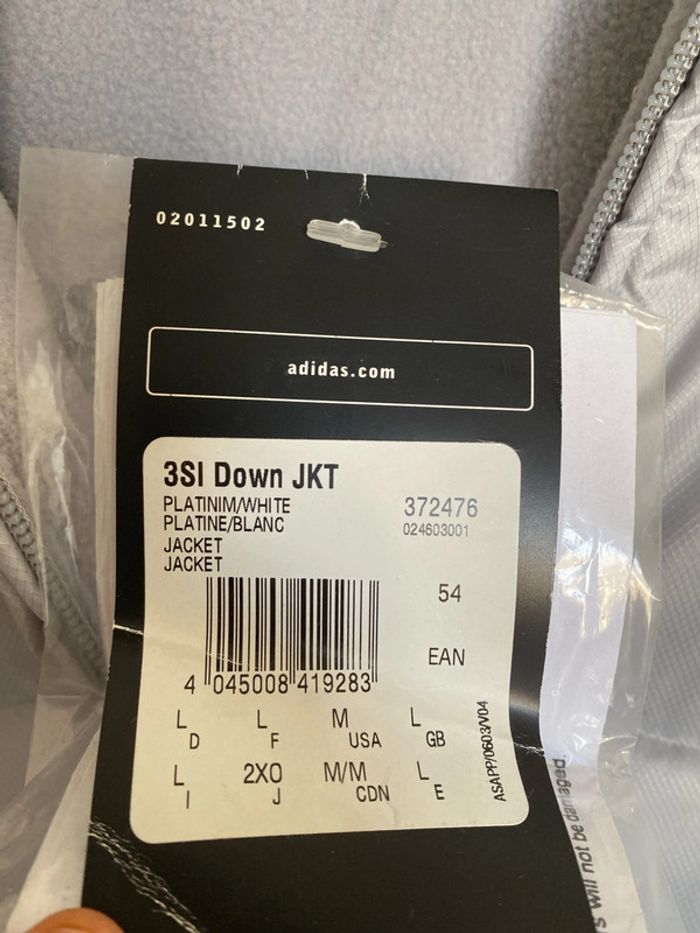 Manteau doudoune adidas taille L - photo numéro 3