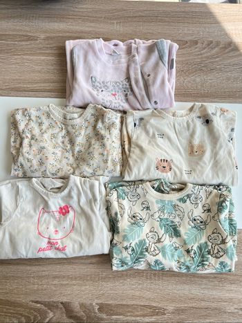 Lot pyjama 12 mois fille