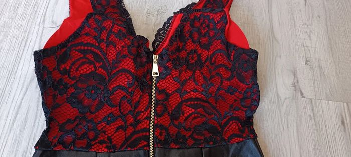 Robe S 36 M 38  sexy dentelle rouge et noir - photo numéro 15