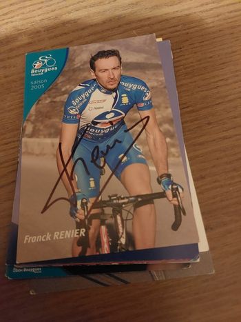 Coureurs cyclismes franck renier 