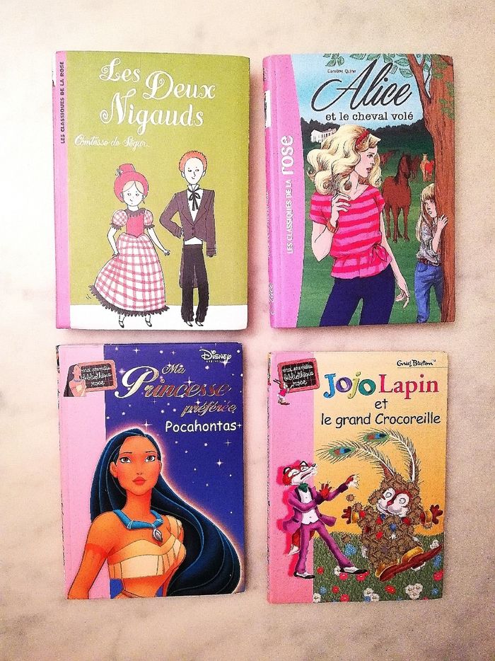 4 Livres de la Bibliothèque rose