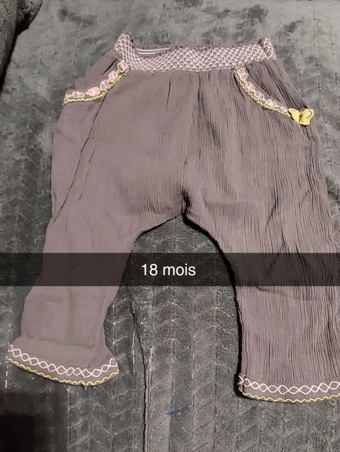 Pantalon saourel léger bébé fille 18 DPAM