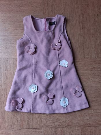 Robe manche courte rose