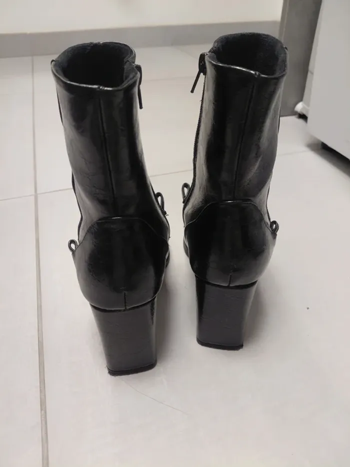 Bottines femme brillante - photo numéro 2