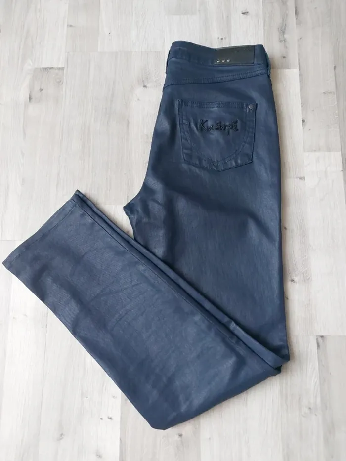 Jean's Kanopé enduit bleu marine