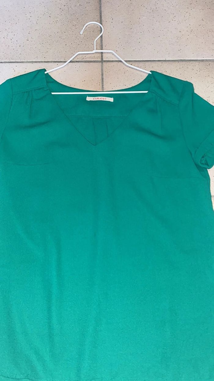 Blouse verte - photo numéro 3