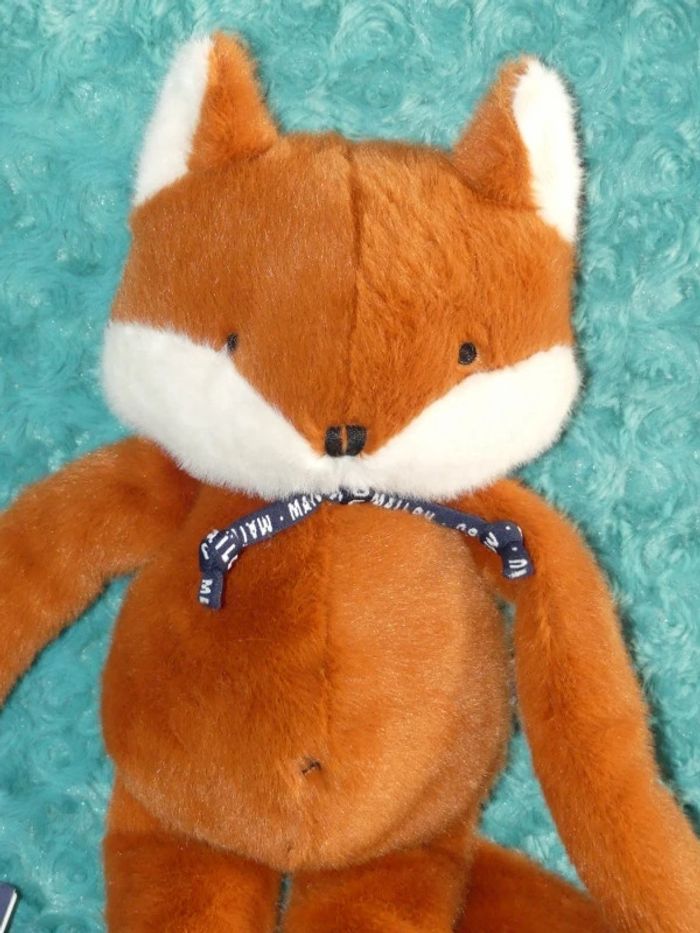 Doudou renard Méléo 37 cm marron Mailou , neuf - photo numéro 2