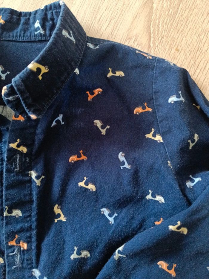 Chemise manches longues 3 ans cousue main - photo numéro 2