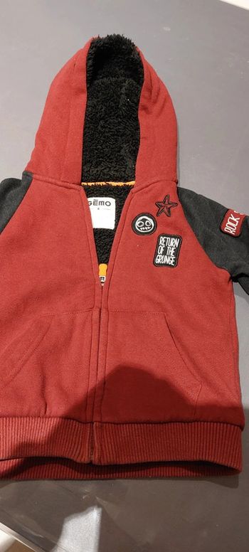 Veste polaire zippée capuche 4 ans