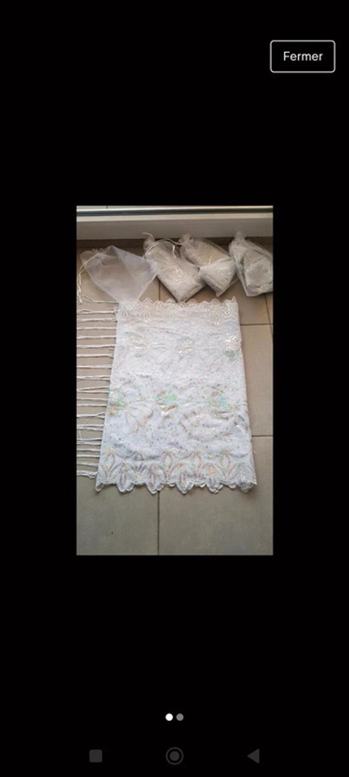 🎀 NEUF Lot de 4 étoles à sequins