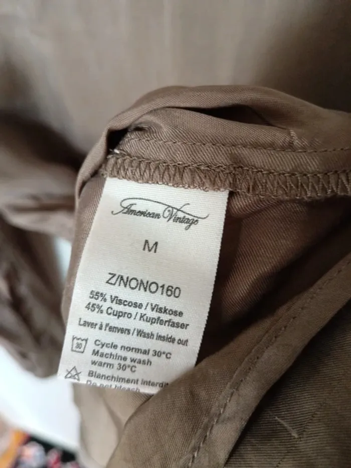 Chemise kaki American Vintage taille M - photo numéro 4