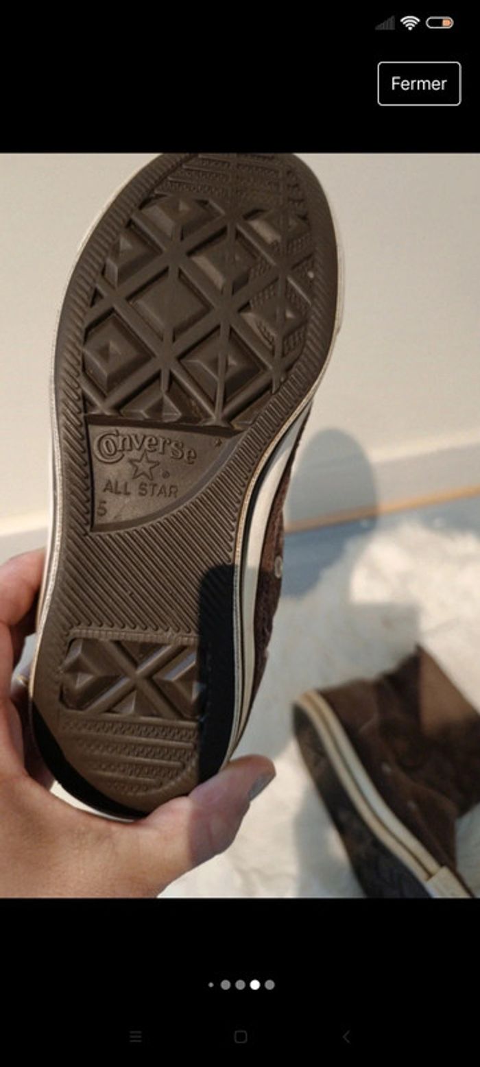 Bottines fourrées t 37.5 marque converse - photo numéro 7
