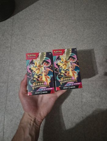 Lot de 2 Bundle Pokémon Héros Transcendants Neuf Sous Scellé