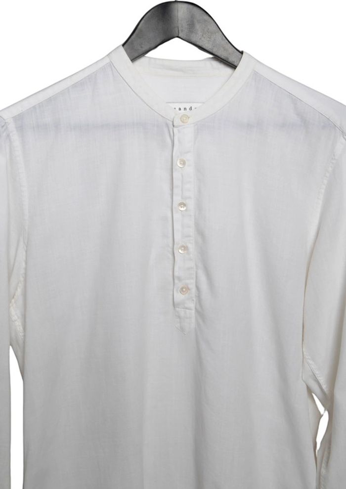 Chemise blanche manches longues col Mao Sandro Taille L - photo numéro 2