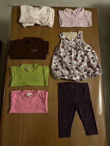 Lot de 7 articles hiver fille Orchestra 12 mois