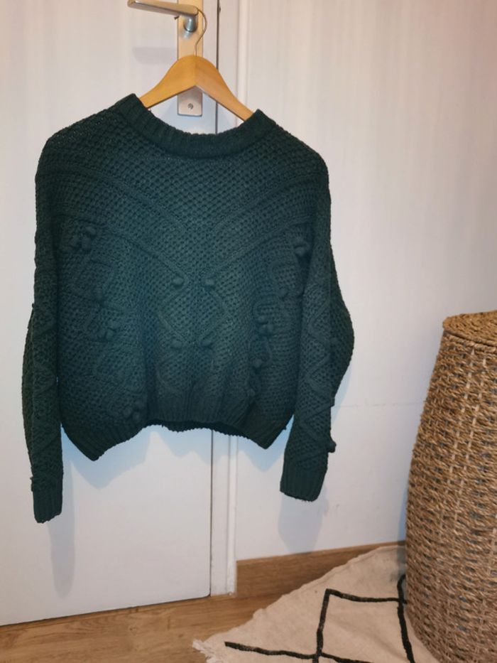 Pull hiver à ponpon