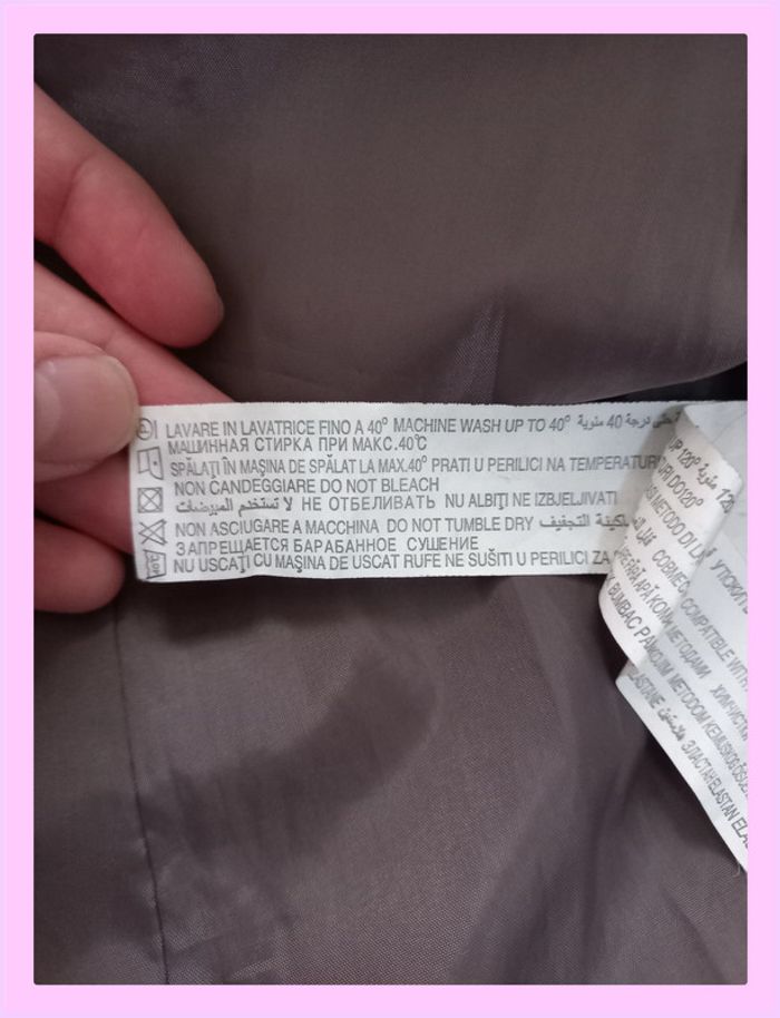Trench-coat court Piazza Italia gris/taupe cintré - Taille S - Style chic décontracté - photo numéro 17