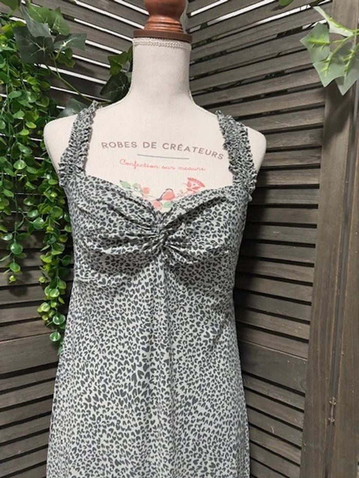 robe casual XO gris taille 40 - photo numéro 2