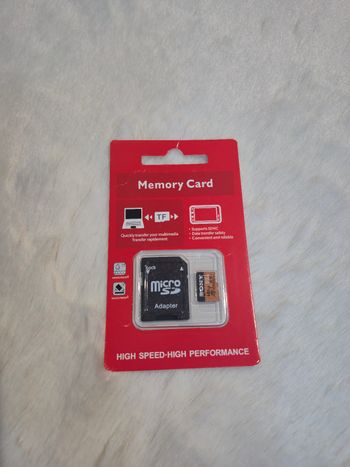 Carte mémoire SD marque Sony neuve emballée 