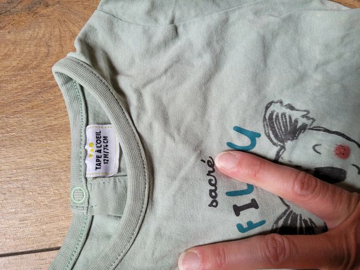 Lot 3 t shirts manches longues 12 mois - photo numéro 3