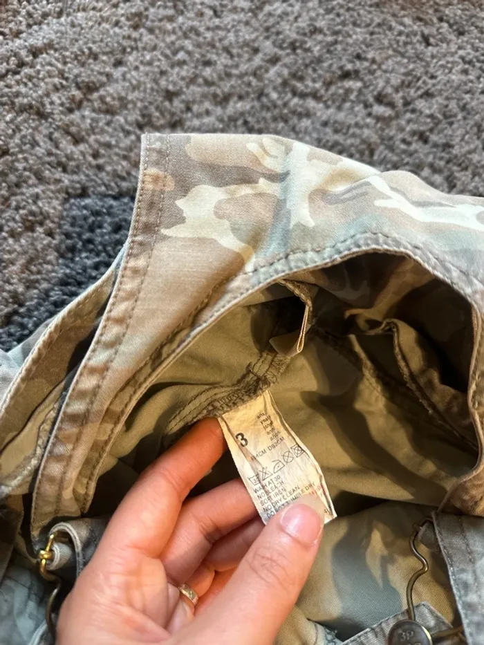 Combi short salopette short garçon treillis kaki 3 ans garçon - photo numéro 4