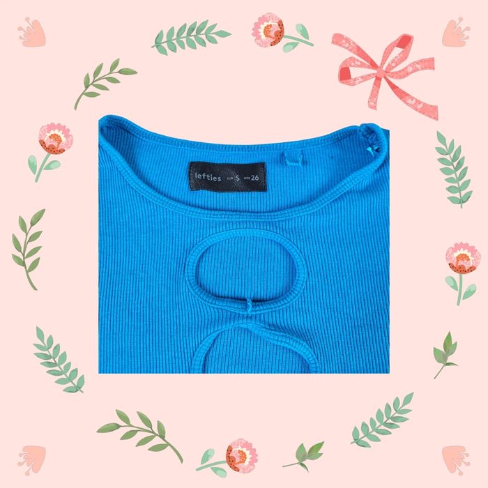 Crop top bleu - photo numéro 3