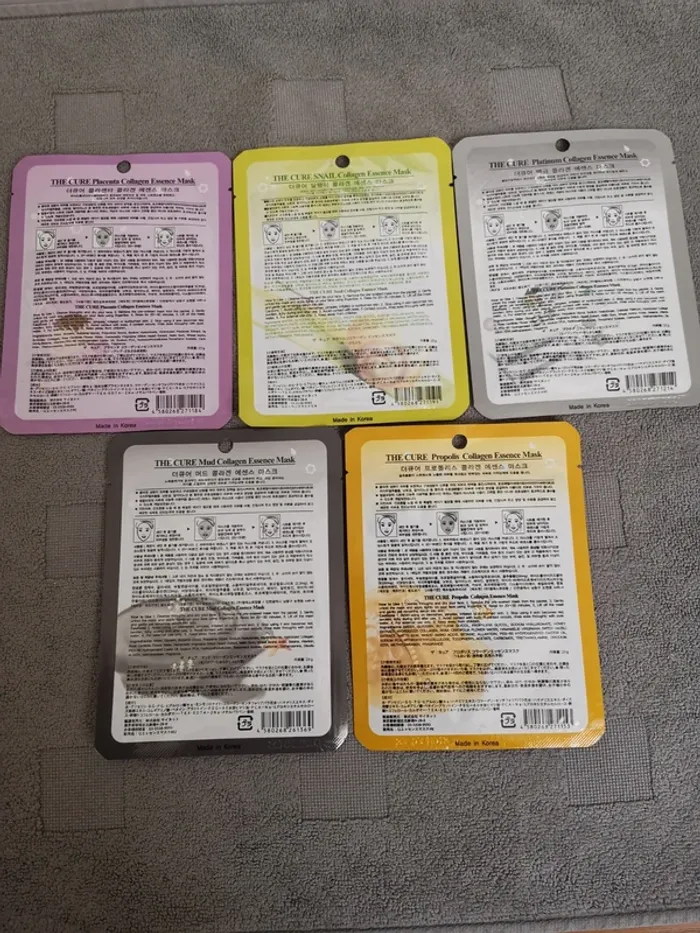 Lot de 5 masques visage - photo numéro 2